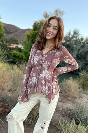 Cassia V Neck Top