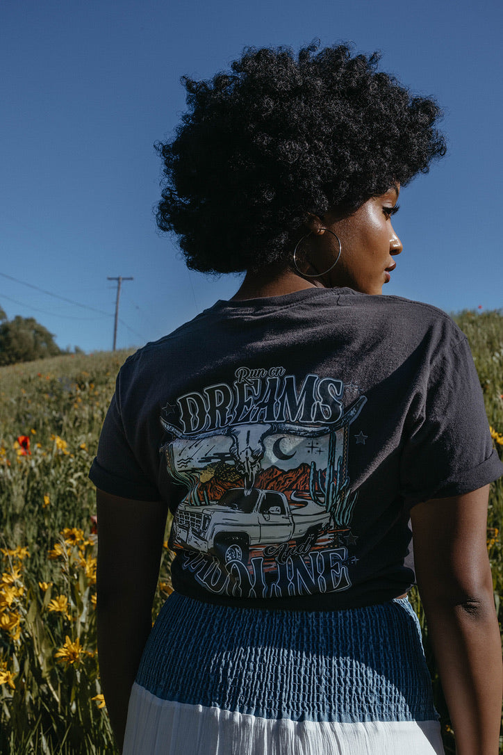 Run on Dreams and Gasoline Graphic Tee