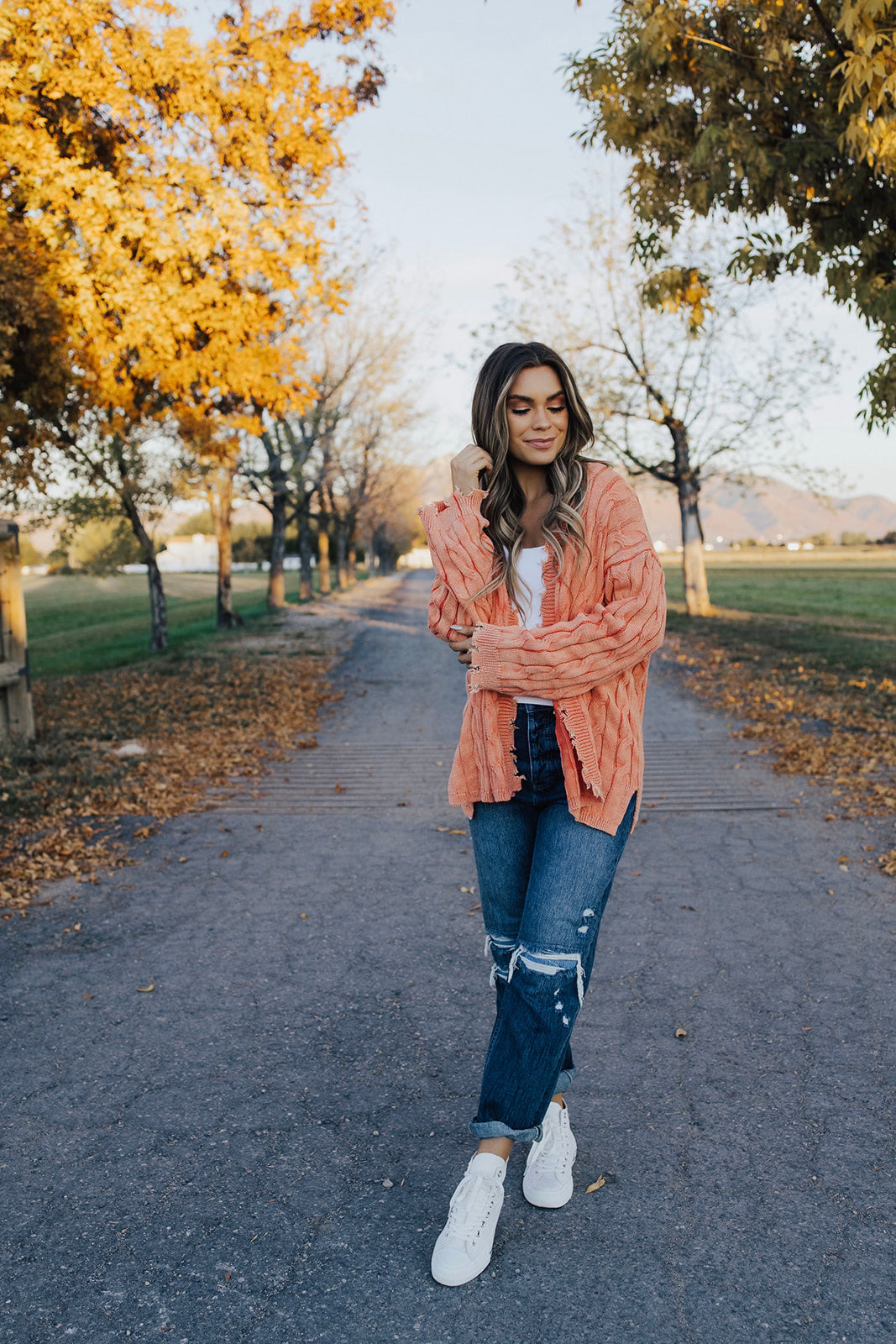 Jenna Distressed Cardigan Lux Collection - FINAL SALE