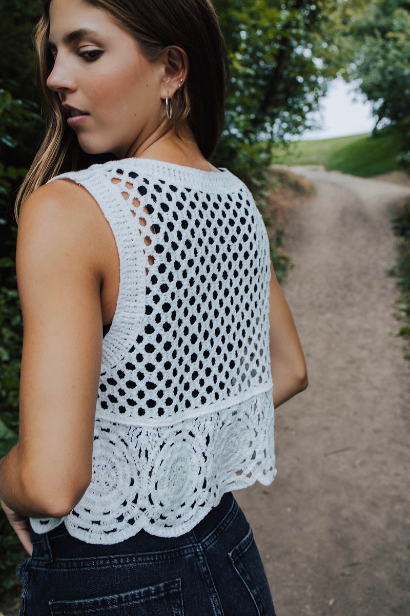 Fiona Crochet Crop Tank