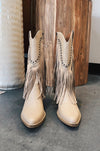 Amber Studded Fringe Boots