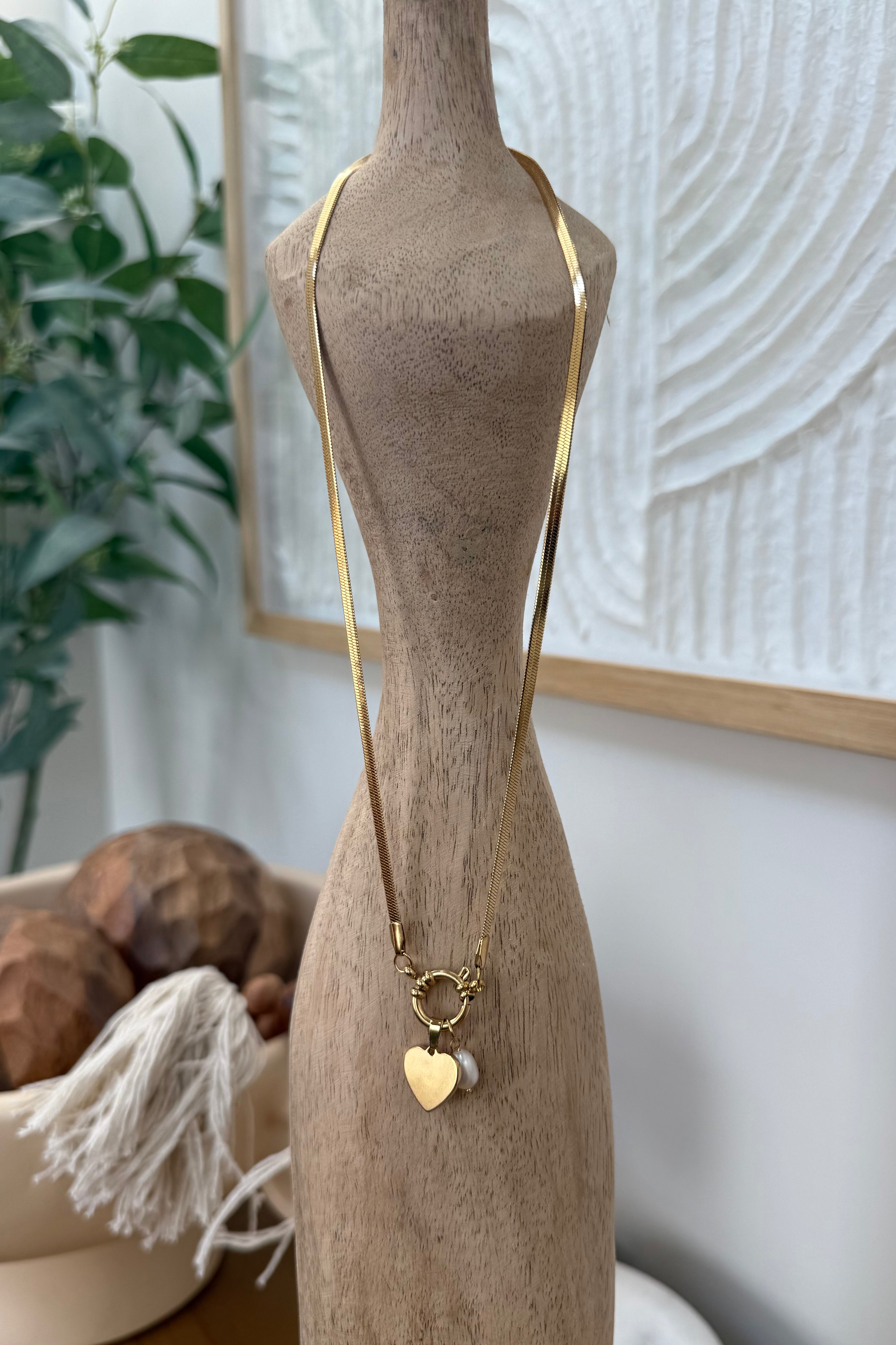 Heart of Gold Pendant Necklace