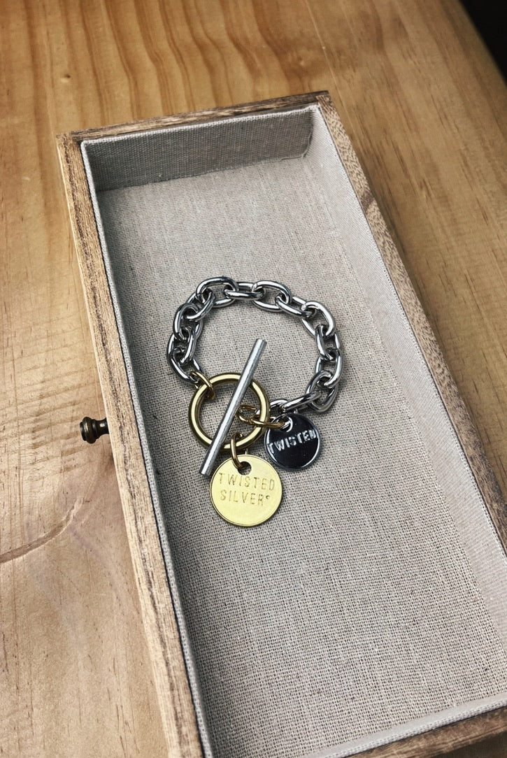 Twisted Silver Capture Bracelet - FINAL SALE