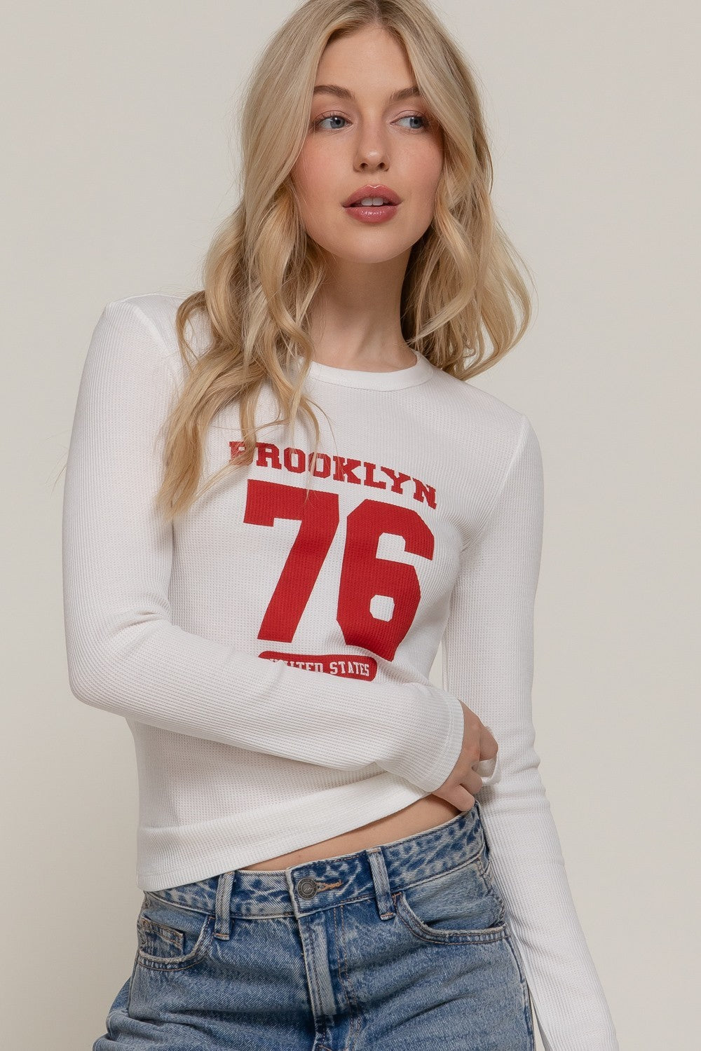 Brooklyn Rebel Thermal Long Sleeve Top