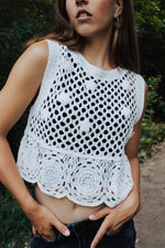 Fiona Crochet Crop Tank