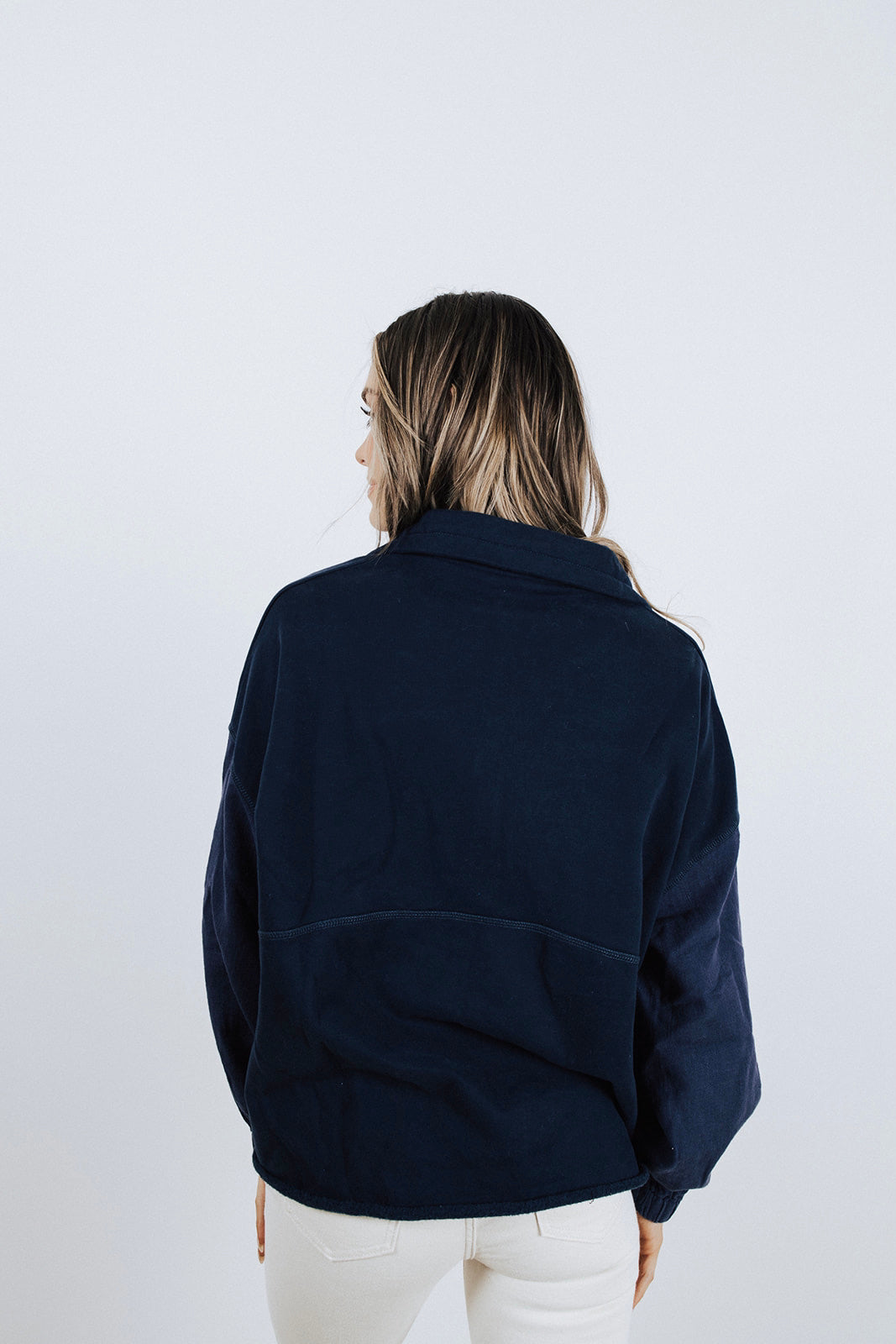 Blaine Washed Half Zip Pullover Lux Collection