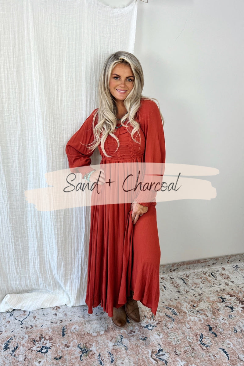 Rosie Square Neck Maxi Dress