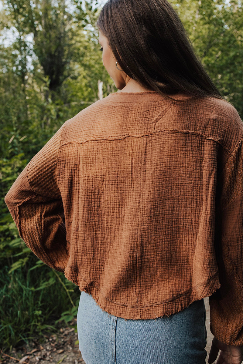 Shar Round Cut Button Top