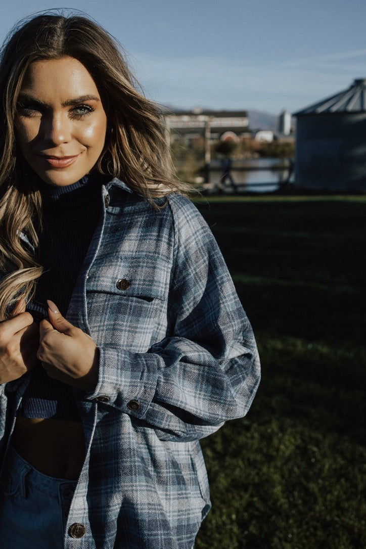 Raelynn Oversized Plaid Button Down - FINAL SALE