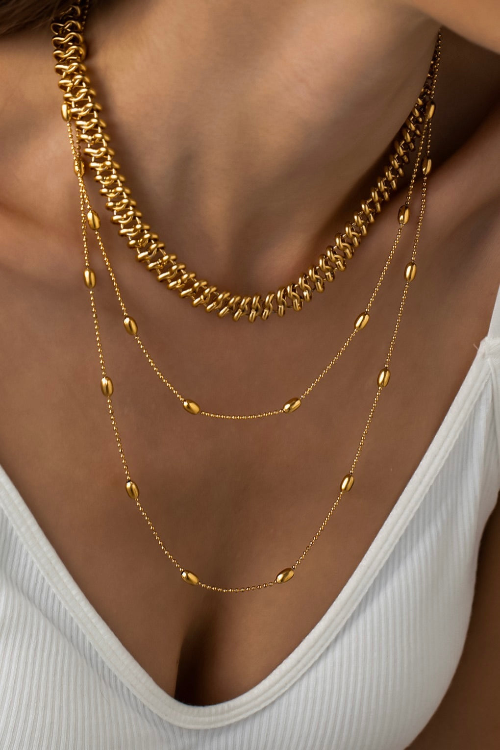 Elemental Trio Layered Necklace