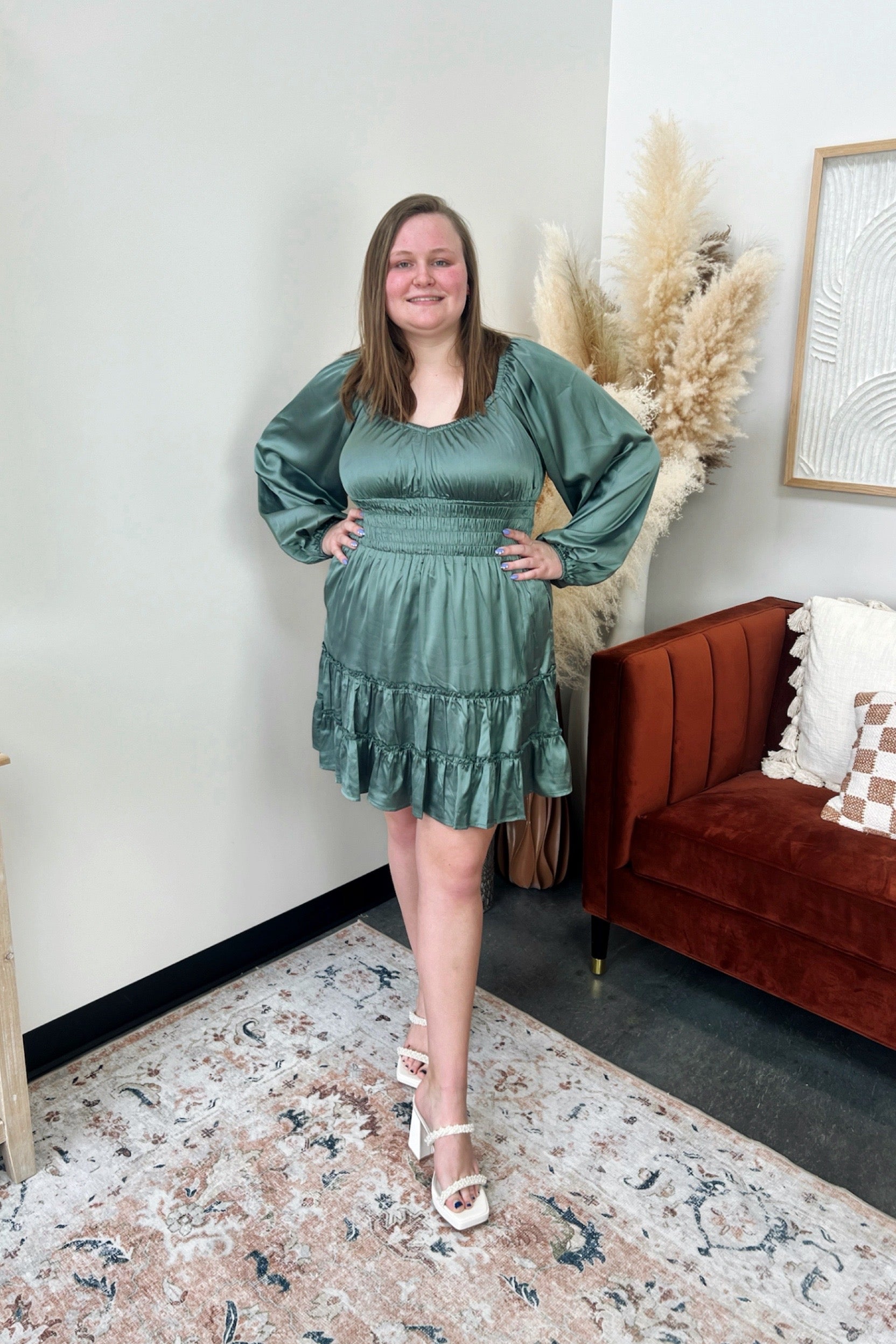 Becky Sweetheart Satin Mini Dress - FINAL SALE