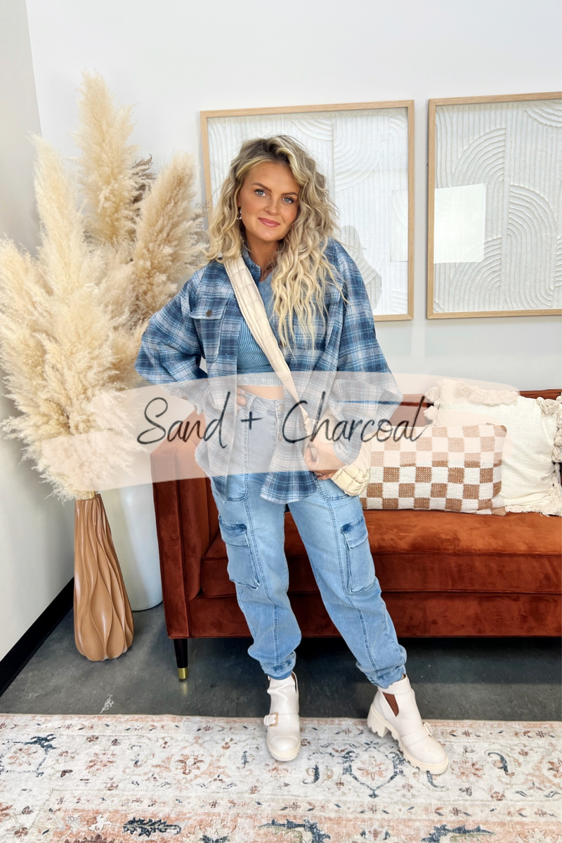 Sylvie Washed Denim Joggers