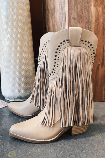 【COLOR iN ID】Fringe ankle boots 48C36441-6F56-4A88-86C6-