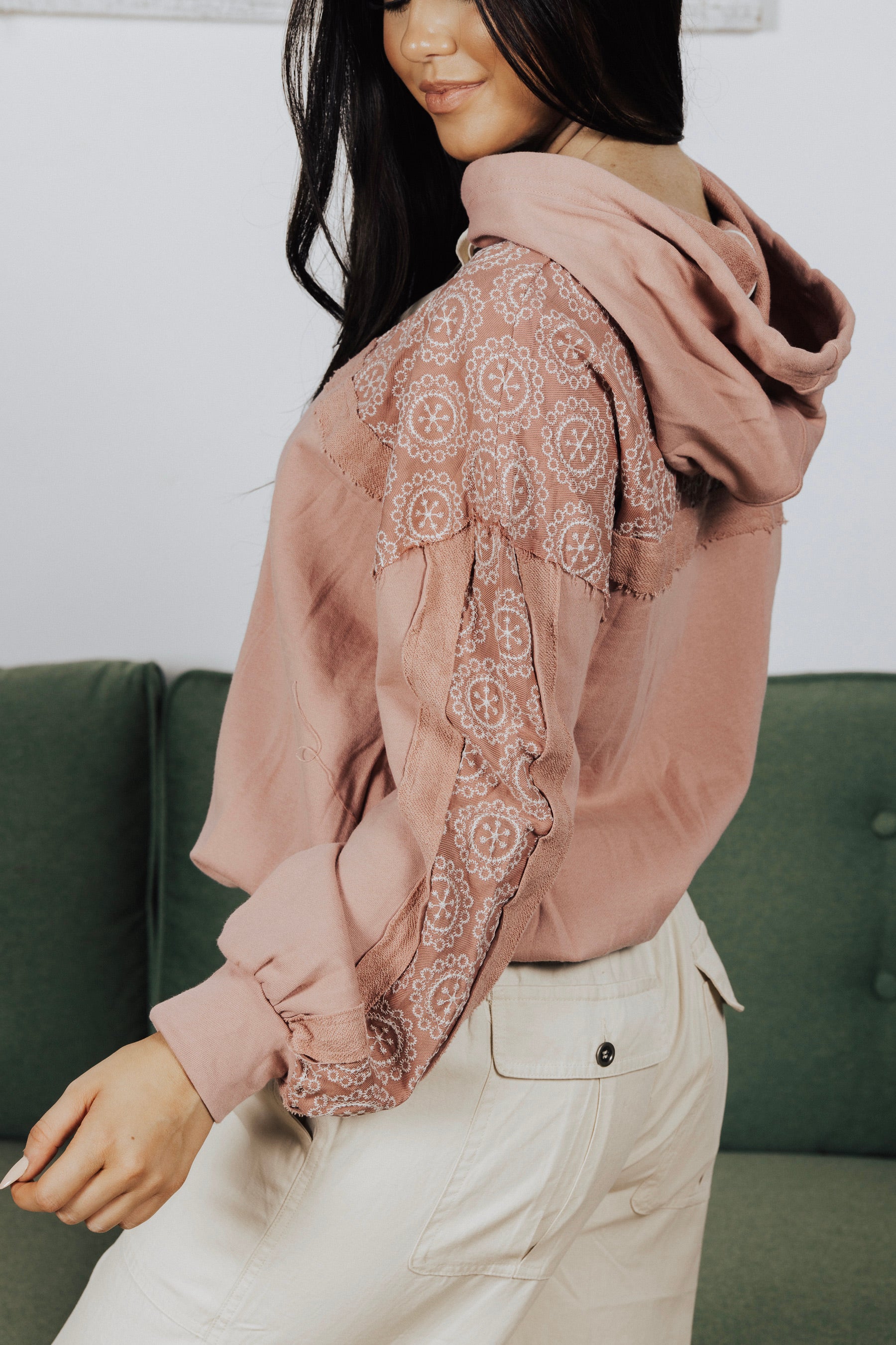 Lucy Embroidered Hoodie - FINAL SALE