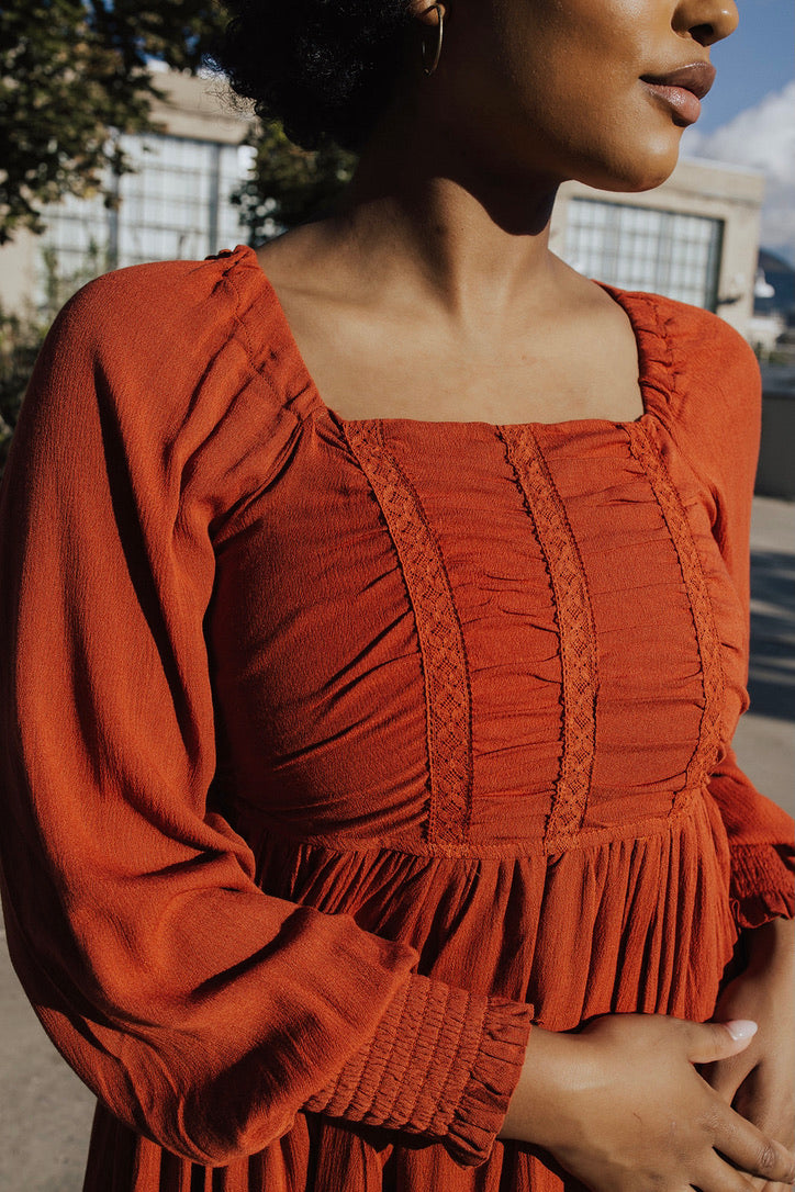 Rosie Square Neck Maxi Dress
