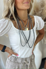 Tahoma Faux Navajo Beaded Necklace