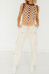 Romy Low Rise Cargo Jeans