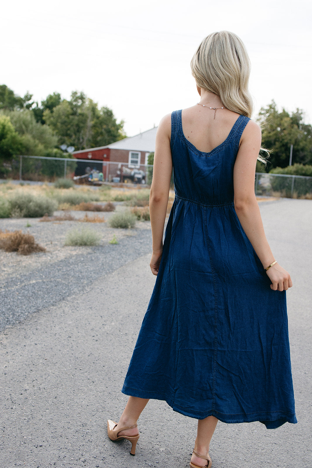 Zip Happens Denim Dress