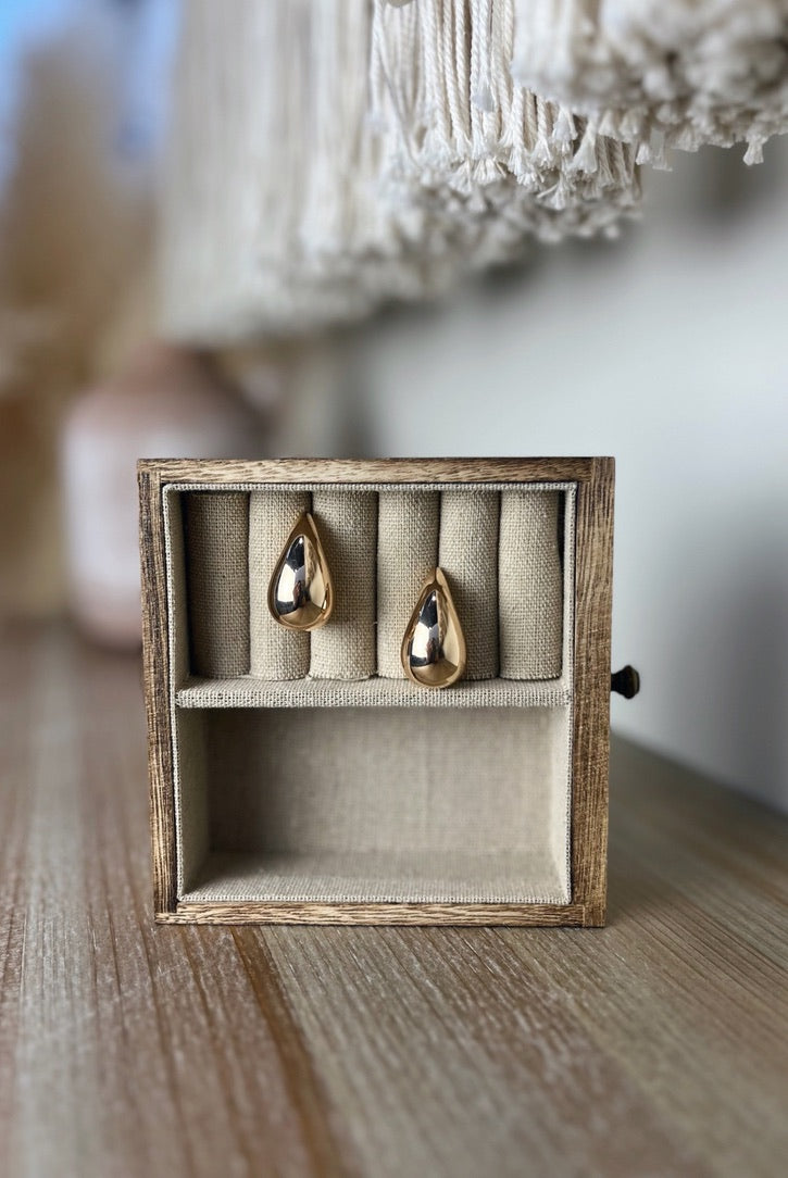 Ocean Teardrop Stud Earring - FINAL SALE