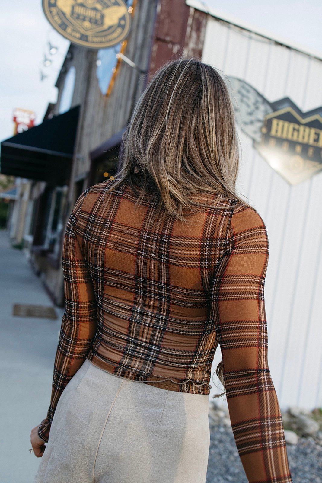 Auburn Afternoon Mesh Top