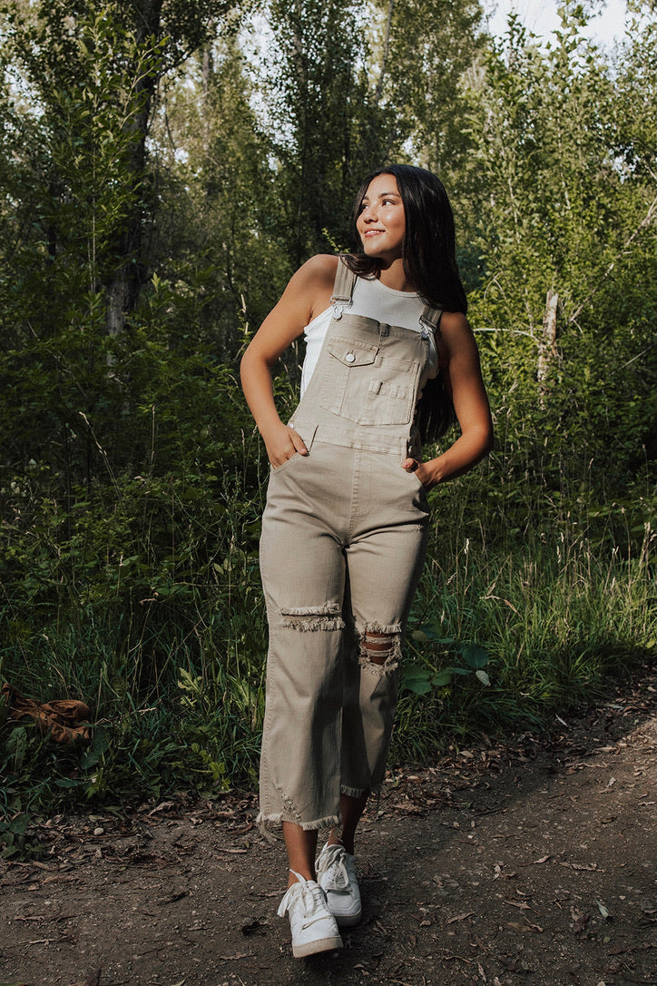 Ledger Distressed Overalls - FINAL SALE