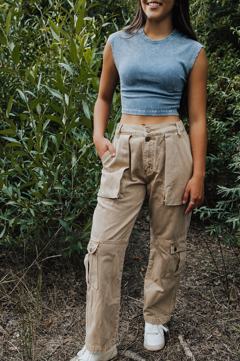 Quentin Wide Leg Cargo Pants