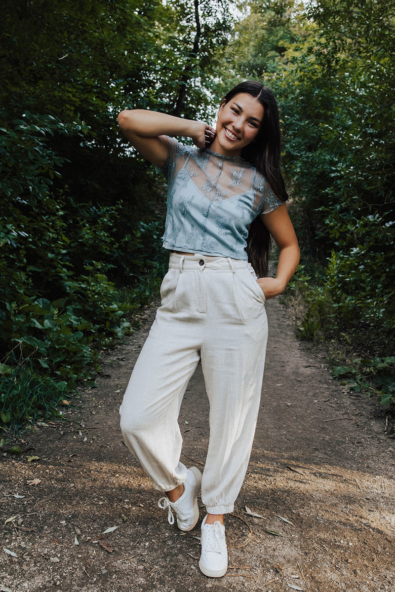 Ambrosia Lace Crop Top