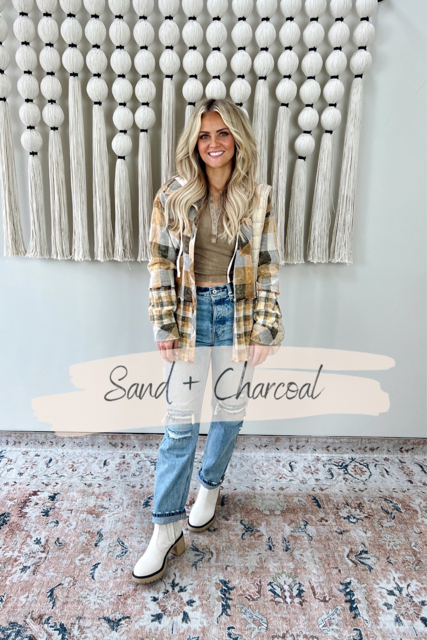 Mila Hooded Flannel Lux Collection - FINAL SALE