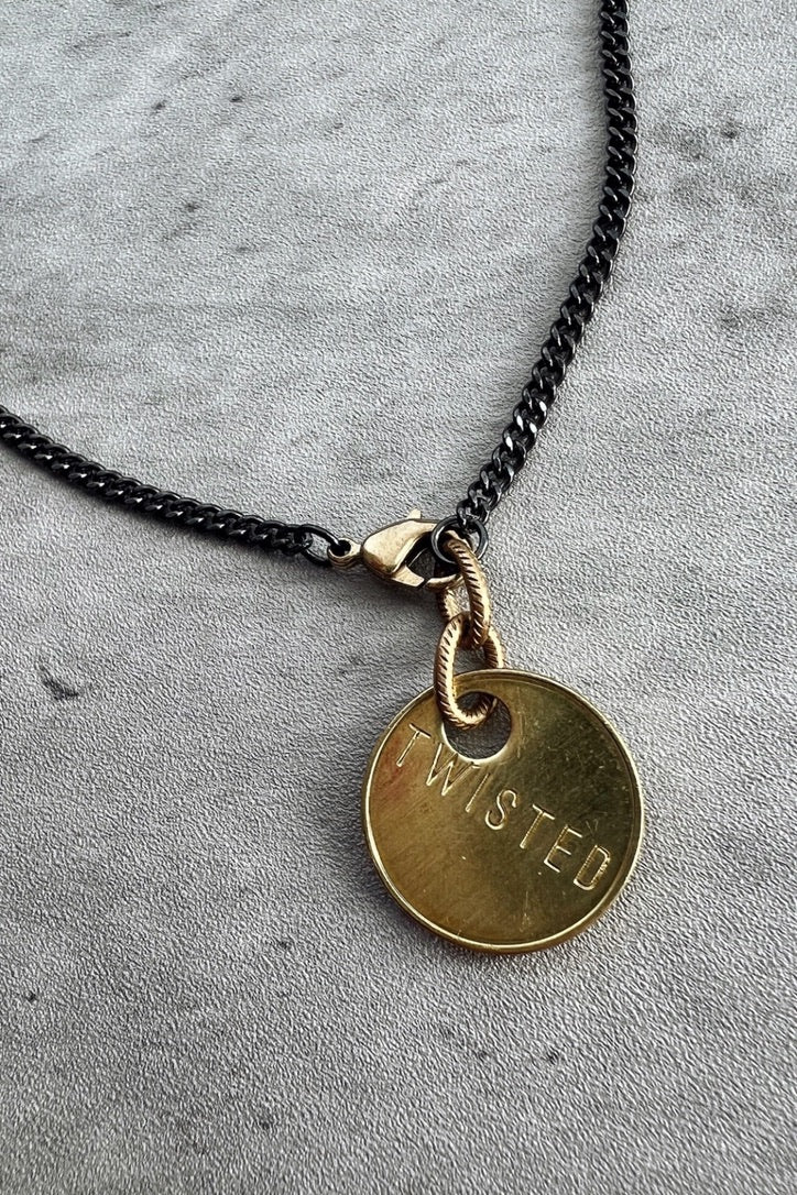 Twisted Silver FIT Chain Necklace
