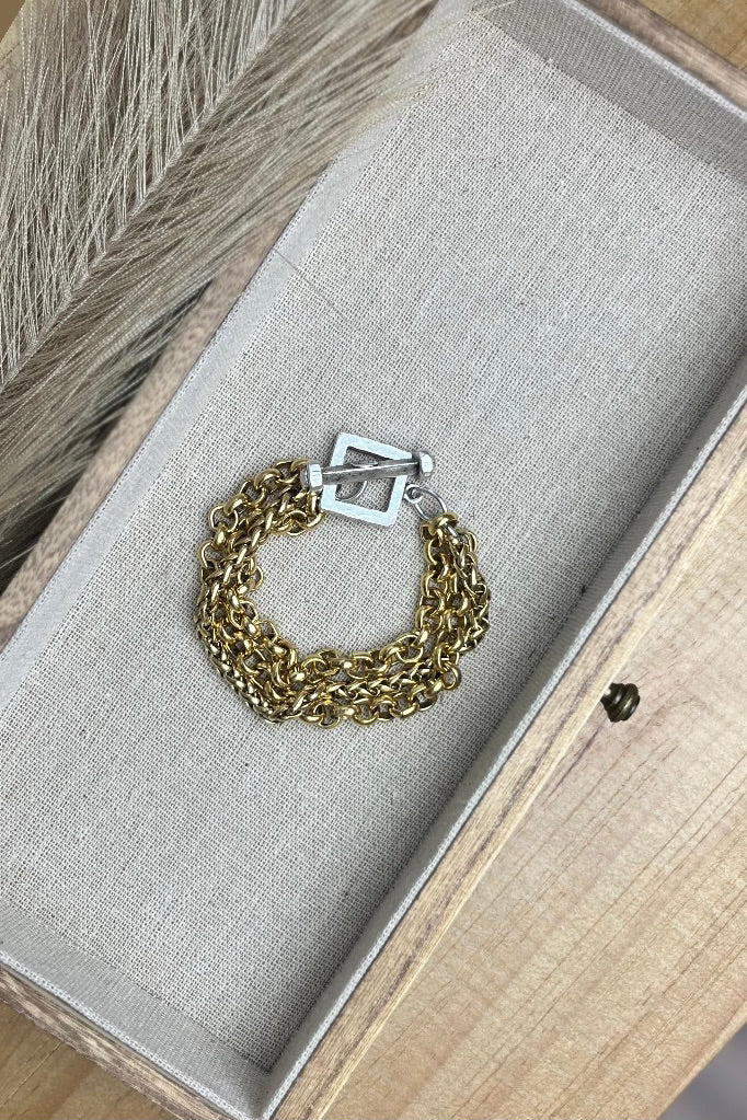 Yochi Square Clasp Bracelet Lux Collection