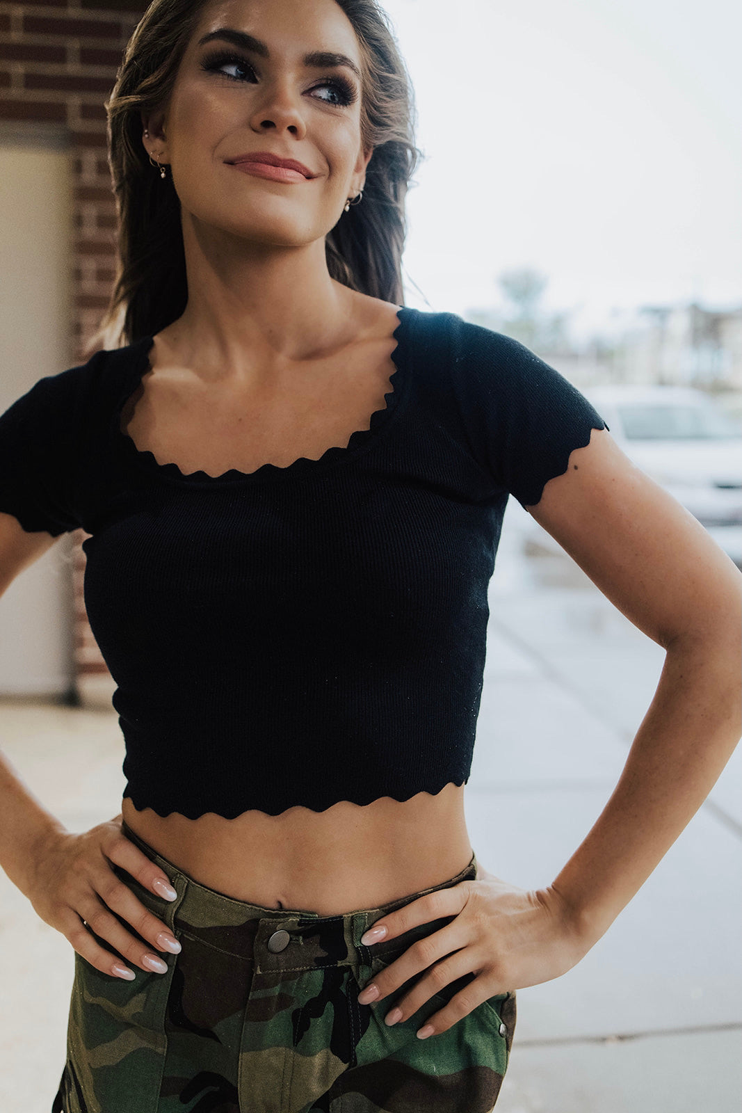 Blair Scallop Knit Top - FINAL SALE