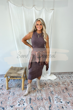 Pippa Ribbed Midi Skirt
