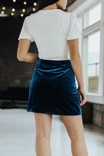 Cindy Velvet Mini Skirt
