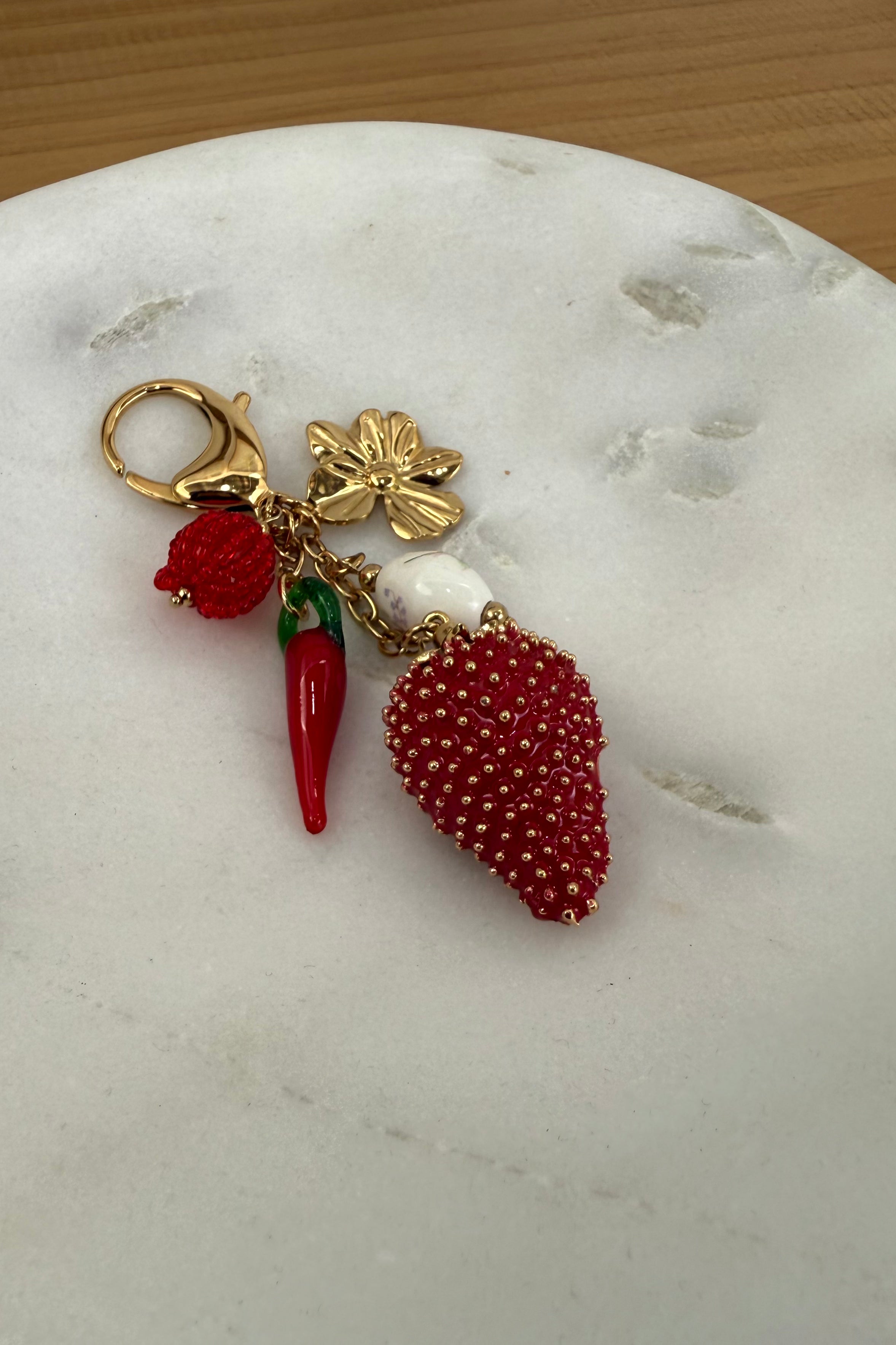 Strawberry Fields Keychain