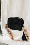 Brend Suede Tassel Bag