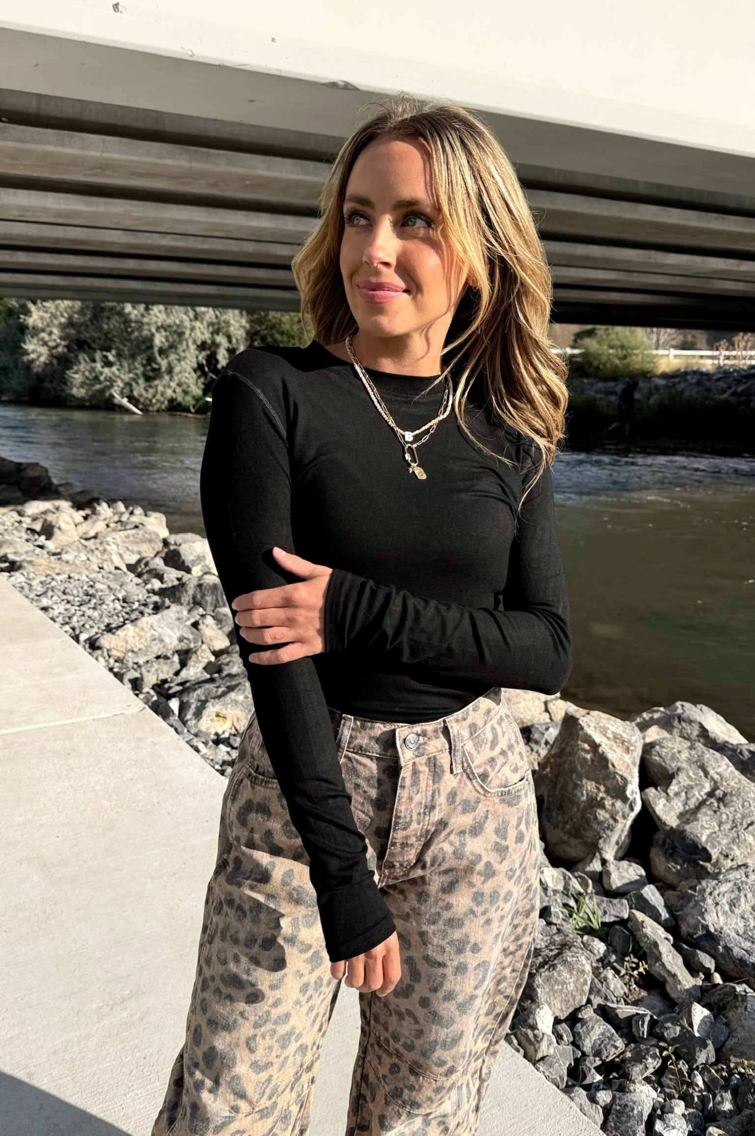 Just Right Ribbed Tee