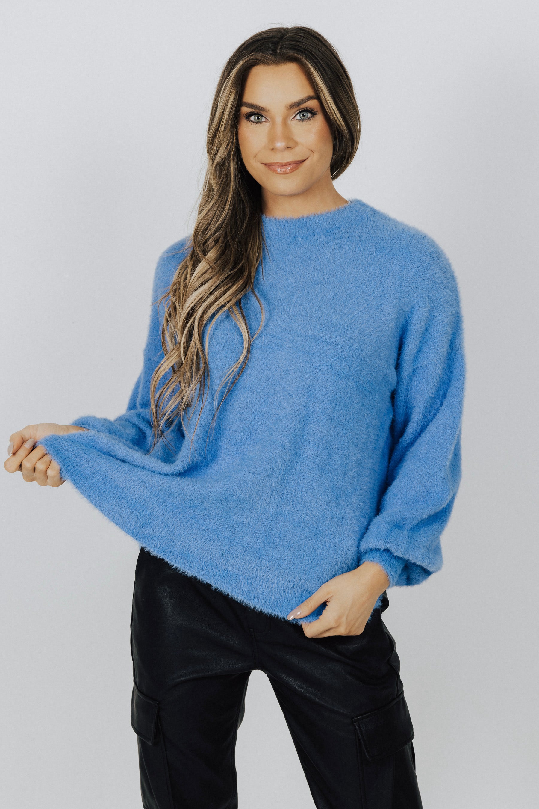 Sky Balloon Sleeve Sweater