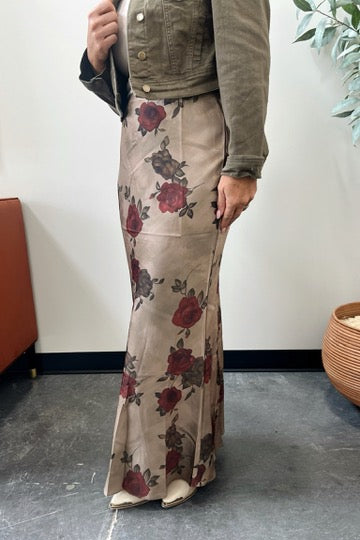 Echo Satin Maxi Skirt