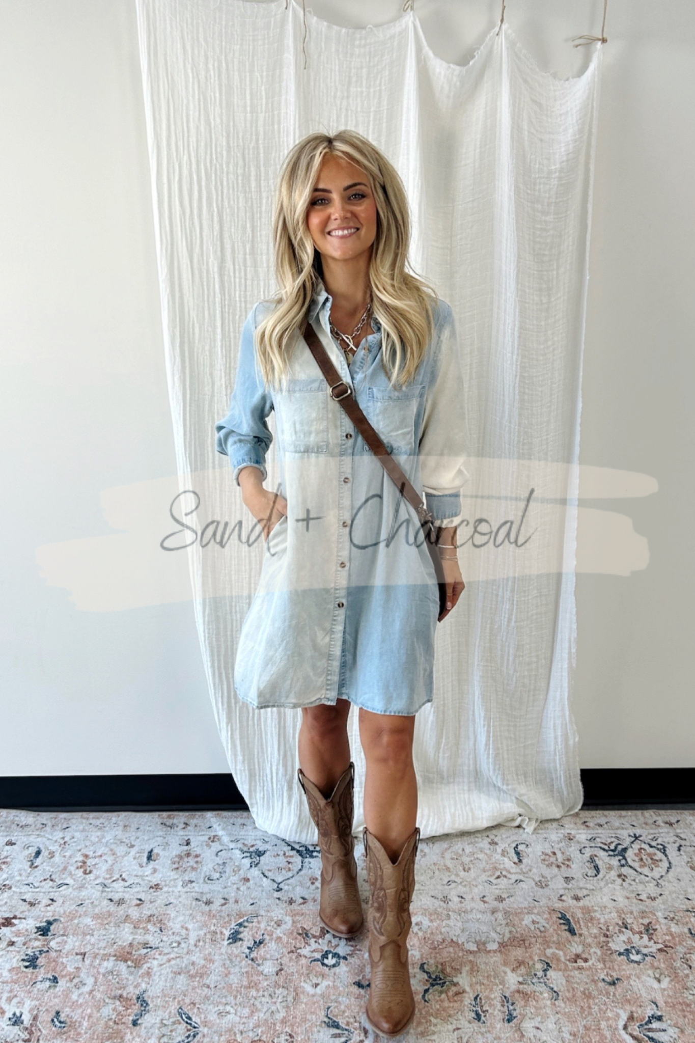 Beth Button Down Shirt Dress - FINAL SALE