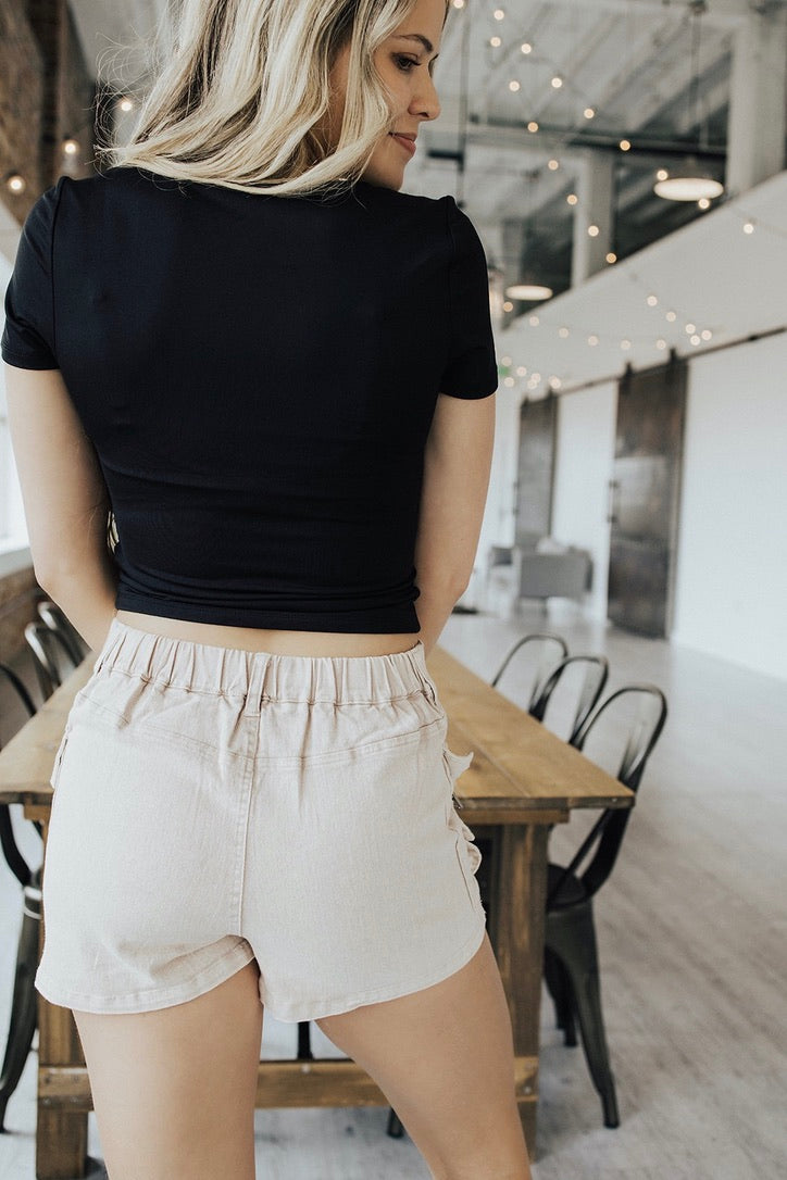 Down Under Washed Cargo Skort Lux Collection