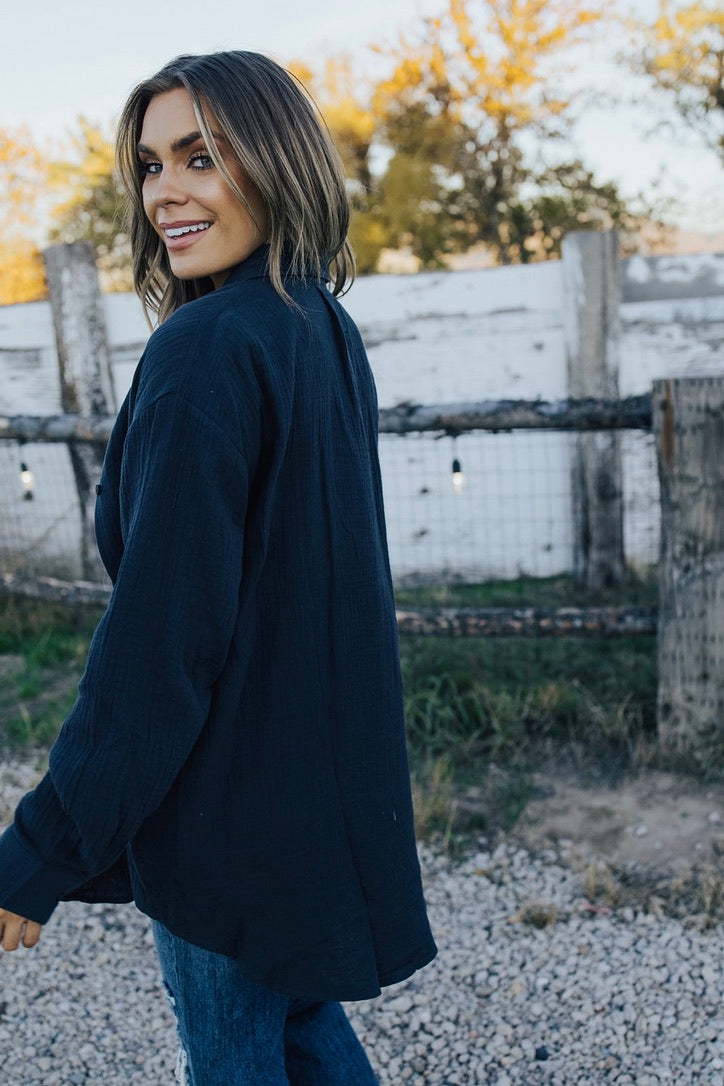 Ayden Woven Tunic Top - FINAL SALE