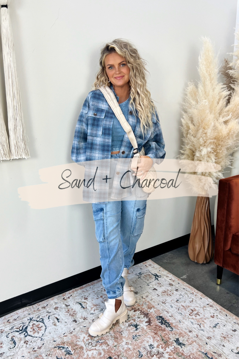 Sylvie Washed Denim Joggers