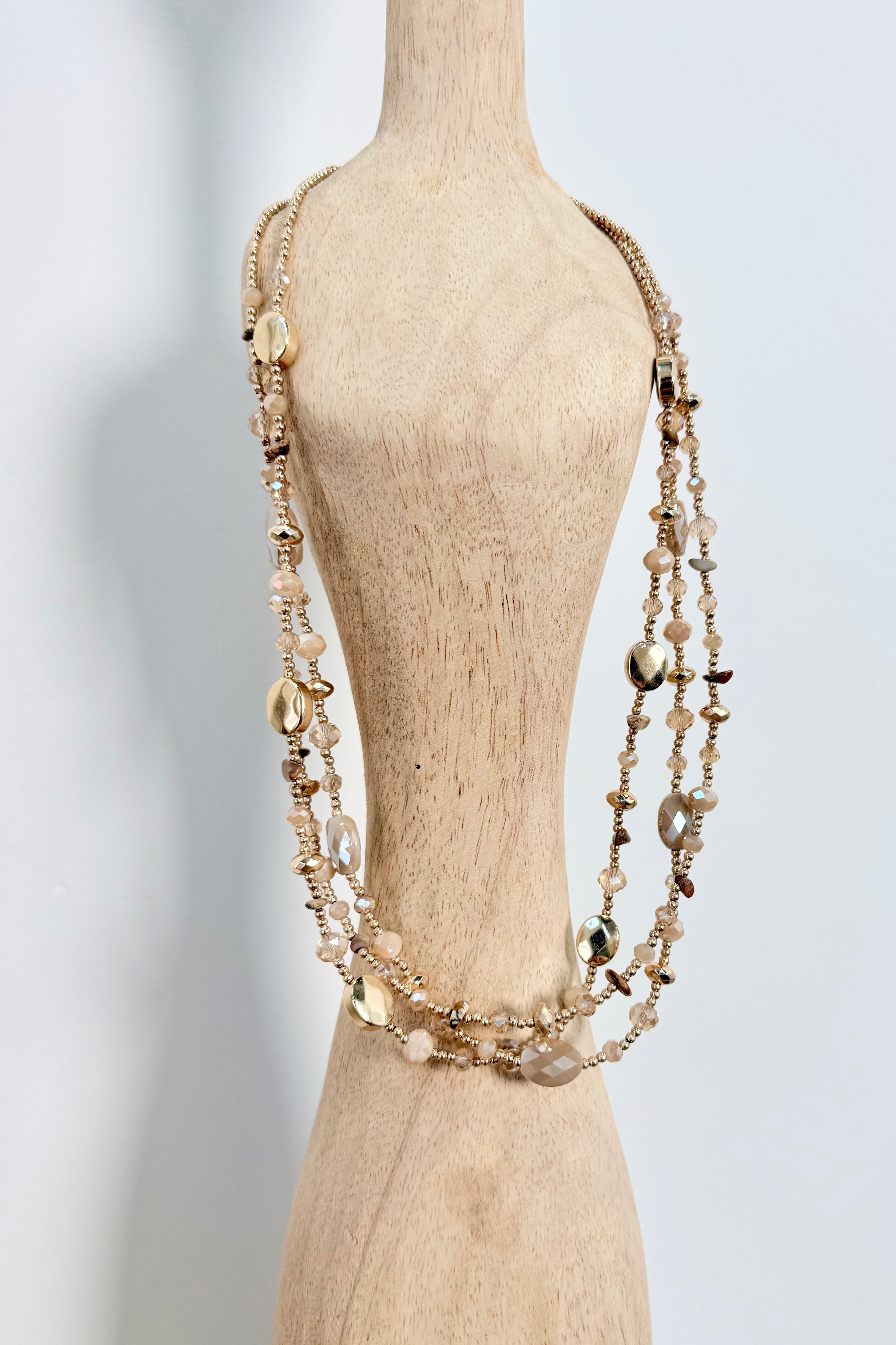 Apricot Light Layered Necklace
