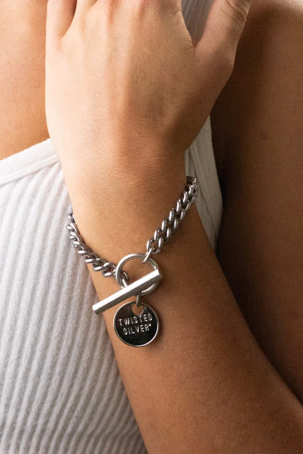 Twisted Silver Capture Bracelet - FINAL SALE