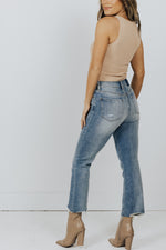 Presley High Rise Crop Flare Jeans