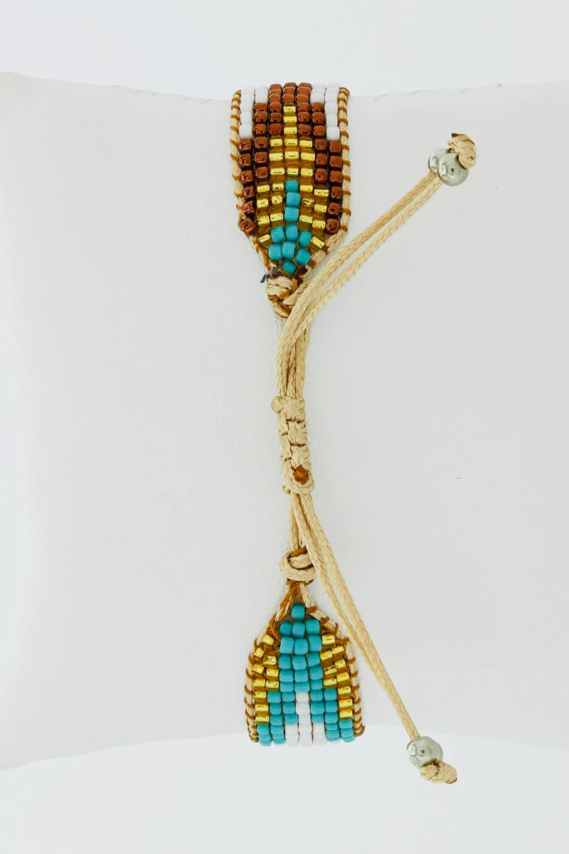 Madden Chunky Beaded Drawstring Bracelet