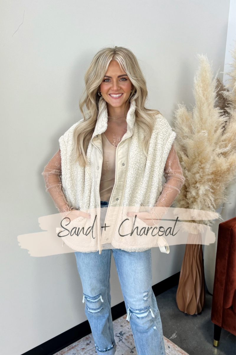 Whitley Sherpa Oversized Vest