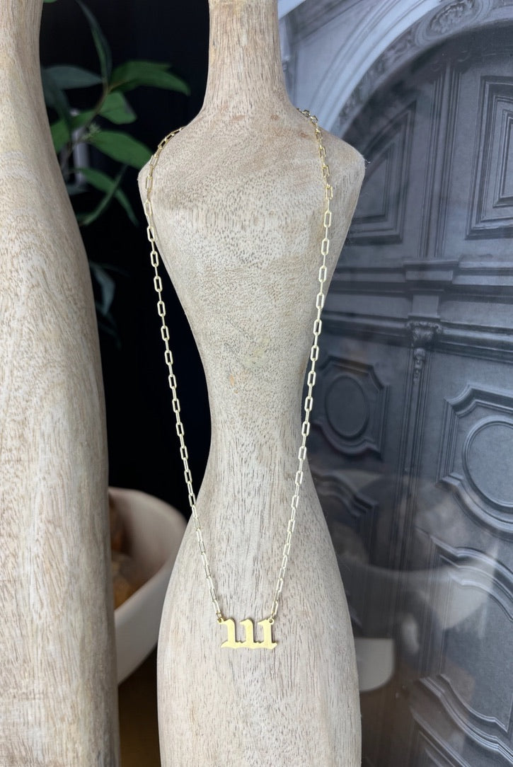 Angel Number Necklace - 111