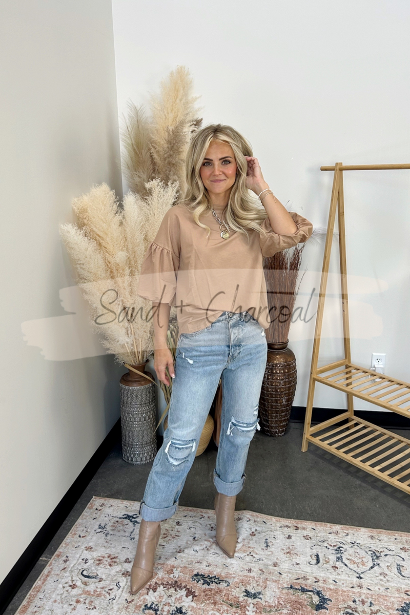 Gigi Bubble Sleeve Top