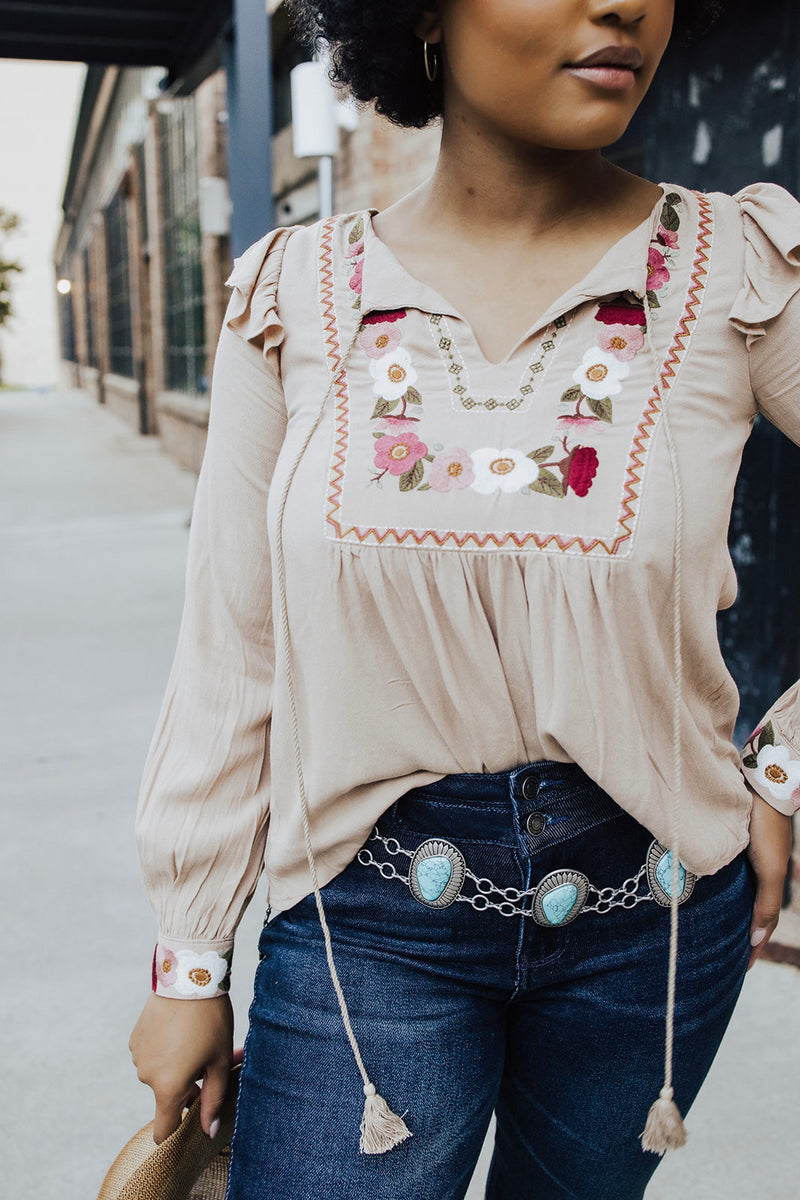 Adeline Embroidered Blouse